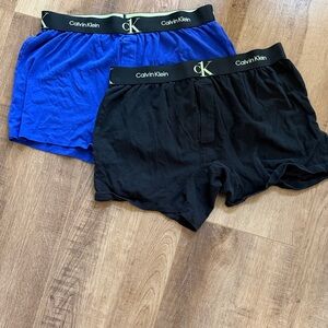 Calvin Klein Black and Blue stretch Boxer Briefs